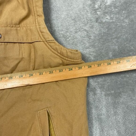 Woolrich Mens Sherpa Lined Canvas Vest XL Wheat Color Outdoor Workwear s013 - Picture 5 of 10